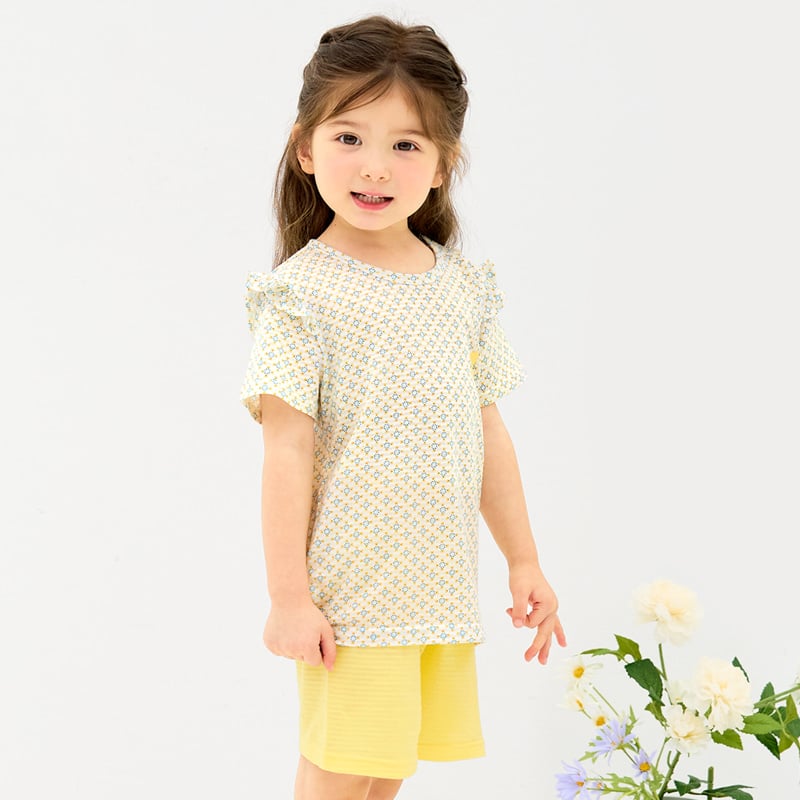 Bộ đồ ngắn cotton giấy bé gái U3205