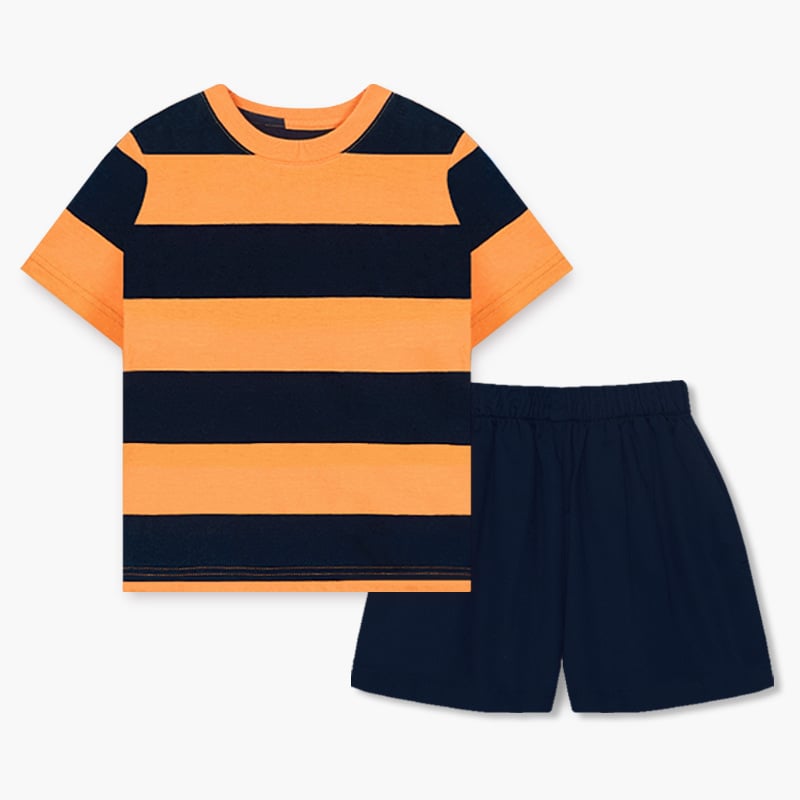 Bộ đồ ngắn cotton mịn bé trai và bé gái U3161