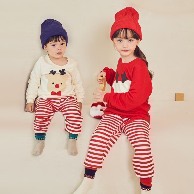 Bộ đồ dài trần bông 3 lớp cho bé trai và bé gái U1103