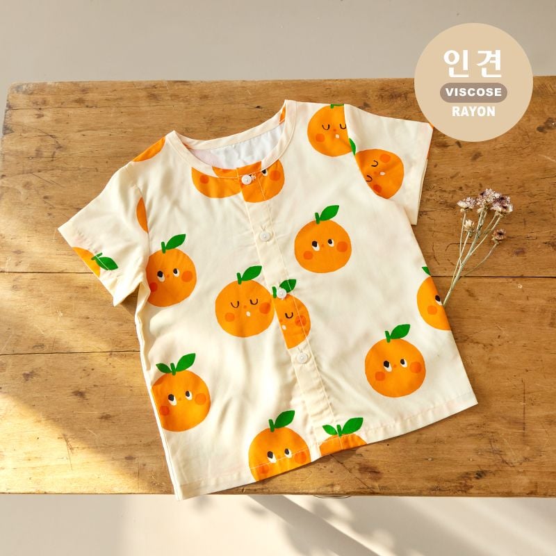 [Lẻ size] Bộ đồ Pyjama Viscose Rayon mịn ngắn tay bé trai và bé gái U8012