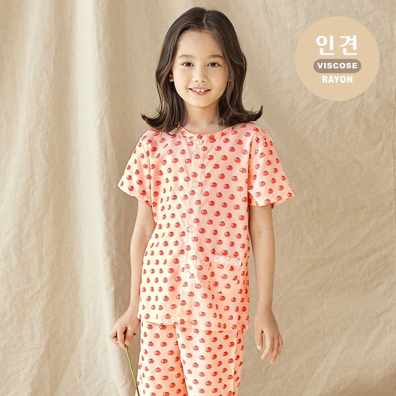 [Lẻ size] Bộ đồ Pyjama Viscose Rayon mịn ngắn tay bé trai và bé gái U8012