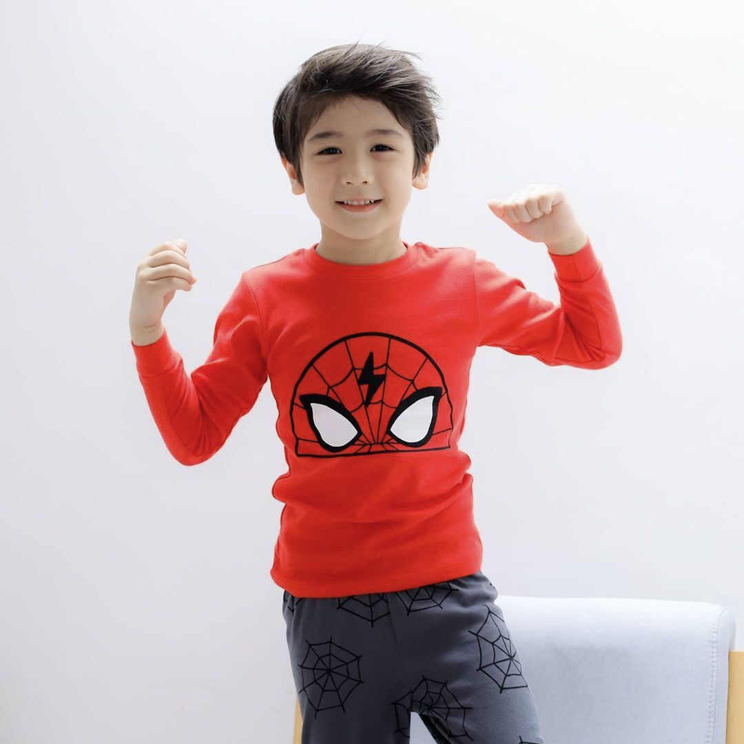 Bộ đồ dài dáng ôm cotton mịn bé trai U1090