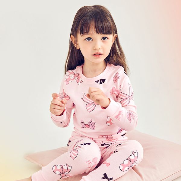 Bộ đồ dài dáng ôm cotton mịn bé gái U1078