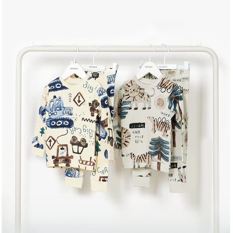Bộ đồ dài dáng ôm cotton mịn bé trai U1074