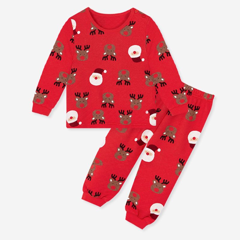 Bộ đồ dài chần bông 3 lớp cho bé trai và bé gái U1106