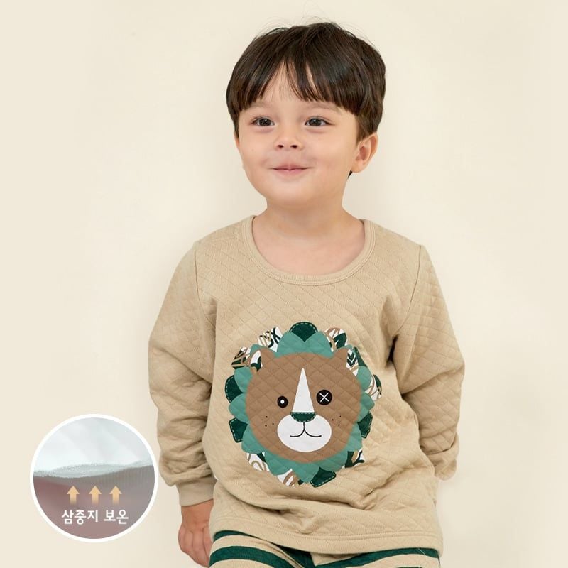 Bộ đồ dài chần bông 3 lớp cho bé trai U1166