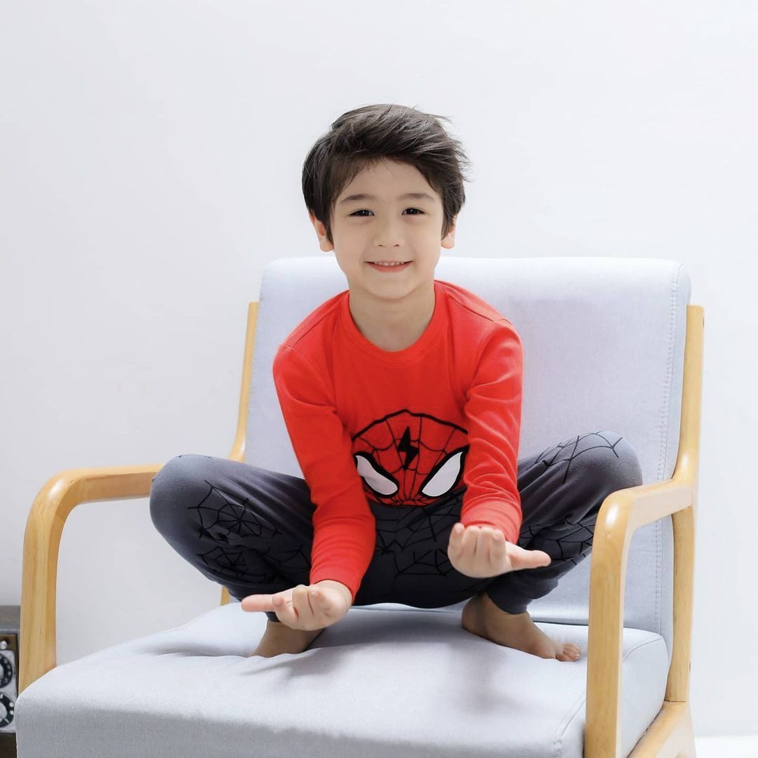 Bộ đồ dài dáng ôm cotton mịn bé trai U1090