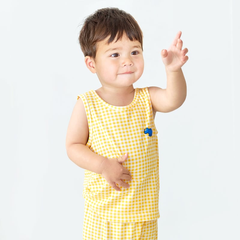 Bộ đồ ba lỗ Cool Feel mịn mỏng mát bé trai U4087