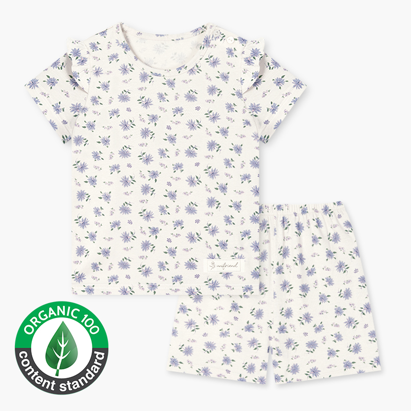 Bộ đồ ngắn cotton mịn bé gái U3177