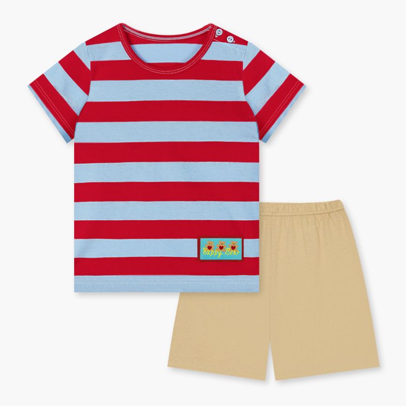 Bộ đồ ngắn cotton mịn bé gái và bé trai U3174