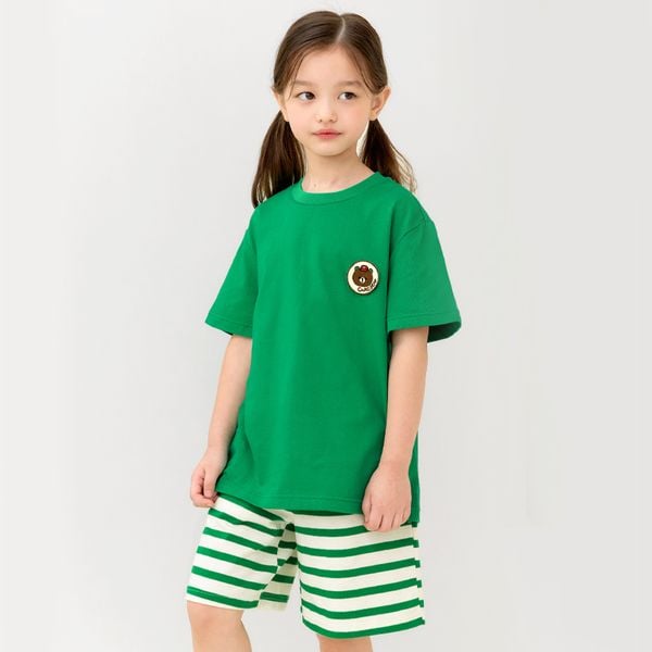 Bộ đồ ngắn cotton mịn bé trai và bé gái U3158