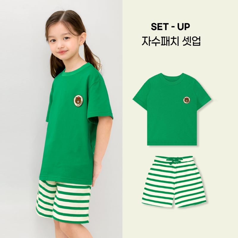 Bộ đồ ngắn cotton mịn bé trai và bé gái U3158