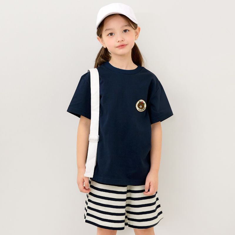 Bộ đồ ngắn cotton mịn bé trai và bé gái U3159