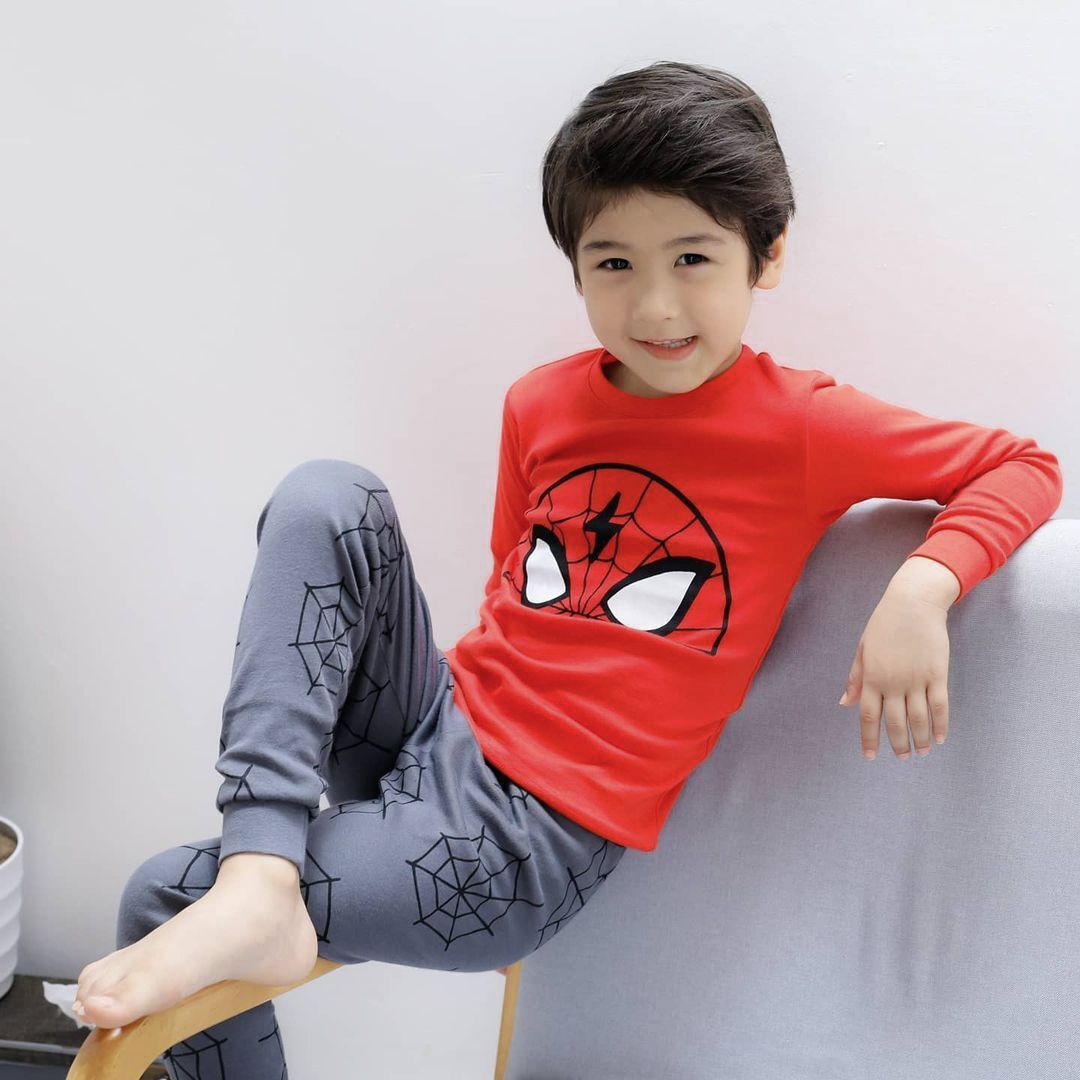 Bộ đồ dài dáng ôm cotton mịn bé trai U1090