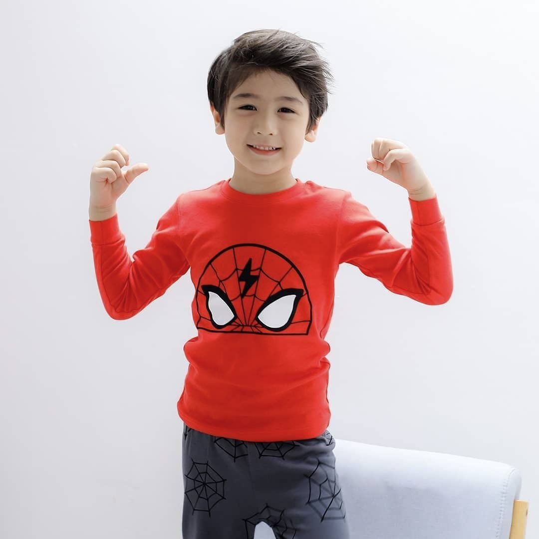 Bộ đồ dài dáng ôm cotton mịn bé trai U1090