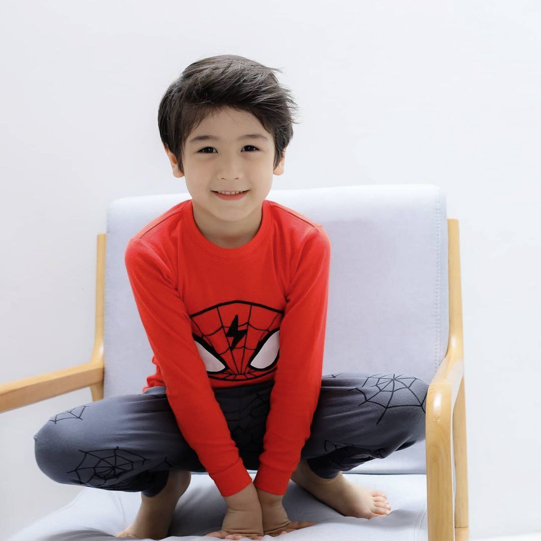 Bộ đồ dài dáng ôm cotton mịn bé trai U1090