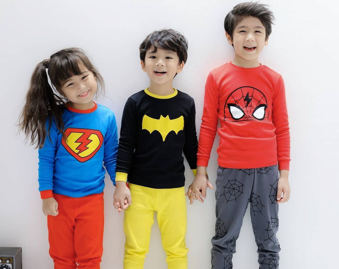 Bộ đồ dài dáng ôm cotton mịn bé trai U1090