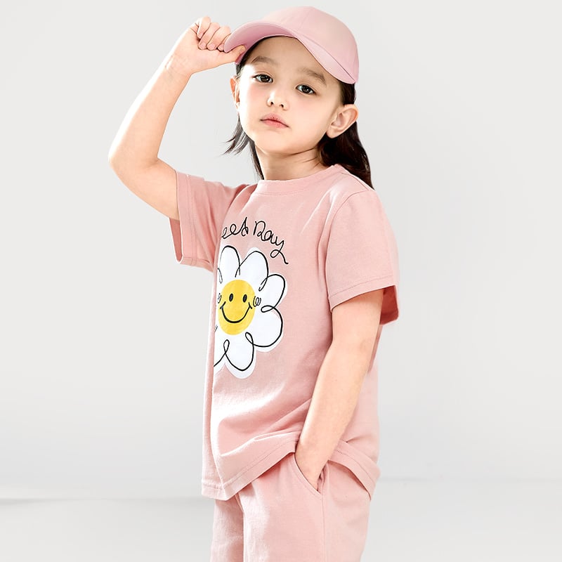 Bộ đồ ngắn cotton mịn bé gái U3131