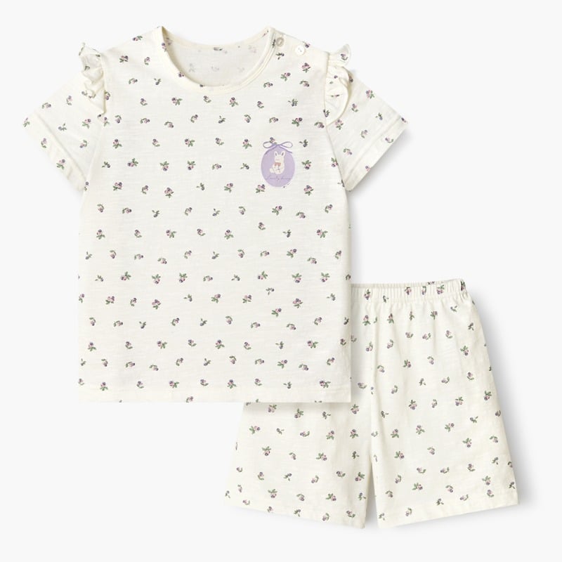 Bộ đồ ngắn cotton mịn bé gái U3208