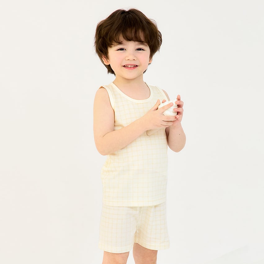 Bộ đồ ba lỗ cotton mịn bé trai và bé gái U4100