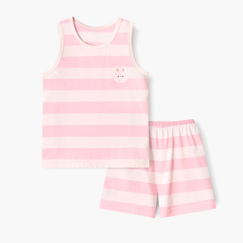 Bộ đồ ba lỗ cotton mịn bé gái U4093