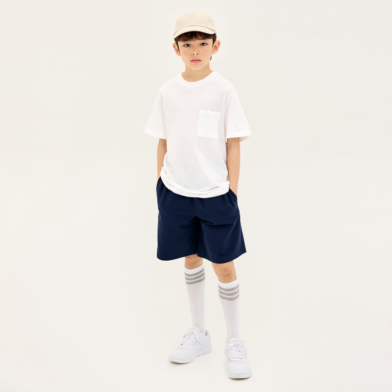 Quần short vải cotton spandex bé trai và bé gái U950C