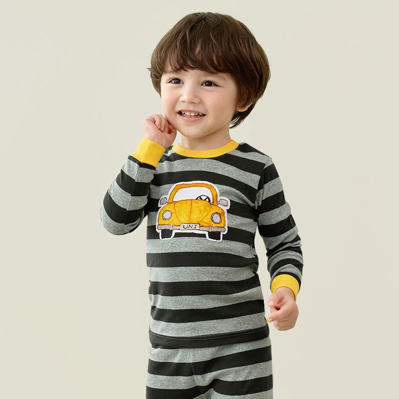 Bộ đồ dài dáng ôm cotton mịn bé trai U1200