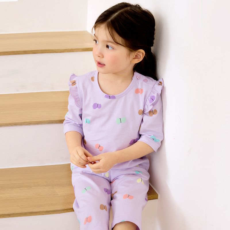 Bộ đồ lửng cotton mịn bé gái U2156