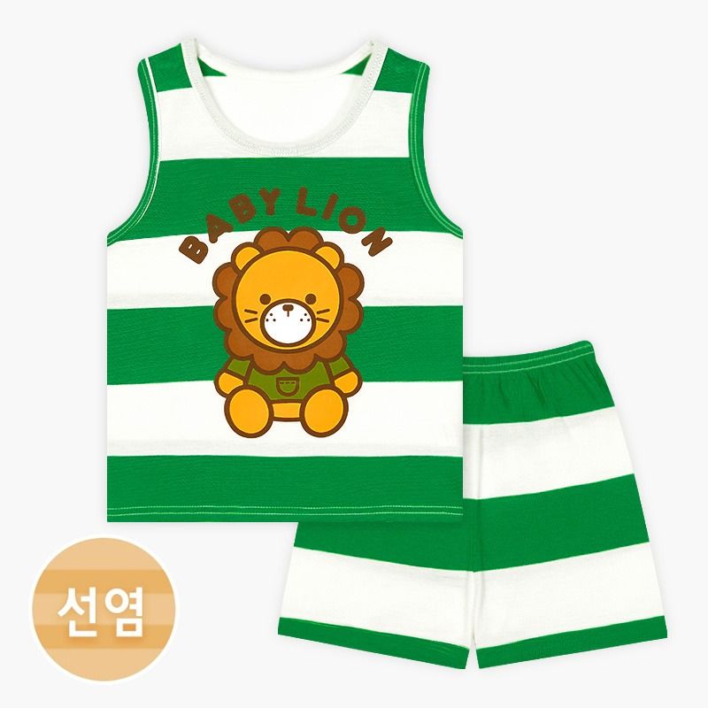 Bộ đồ ba lỗ cotton mịn bé trai U4071