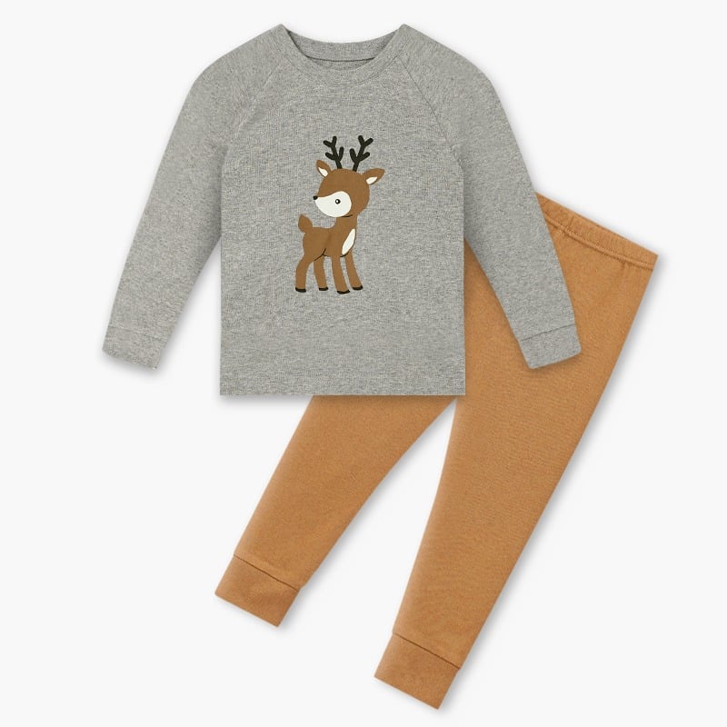 Bộ đồ dài dáng ôm cotton mịn bé gái và bé trai U1206