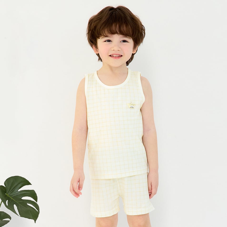Bộ đồ ba lỗ cotton mịn bé trai và bé gái U4100