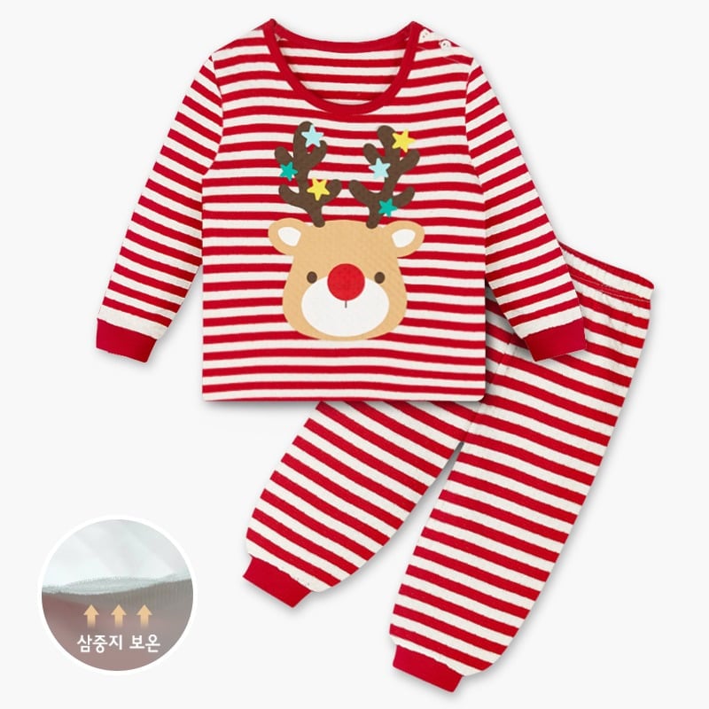 Bộ đồ dài trần bông 3 lớp cho bé trai và bé gái U1168