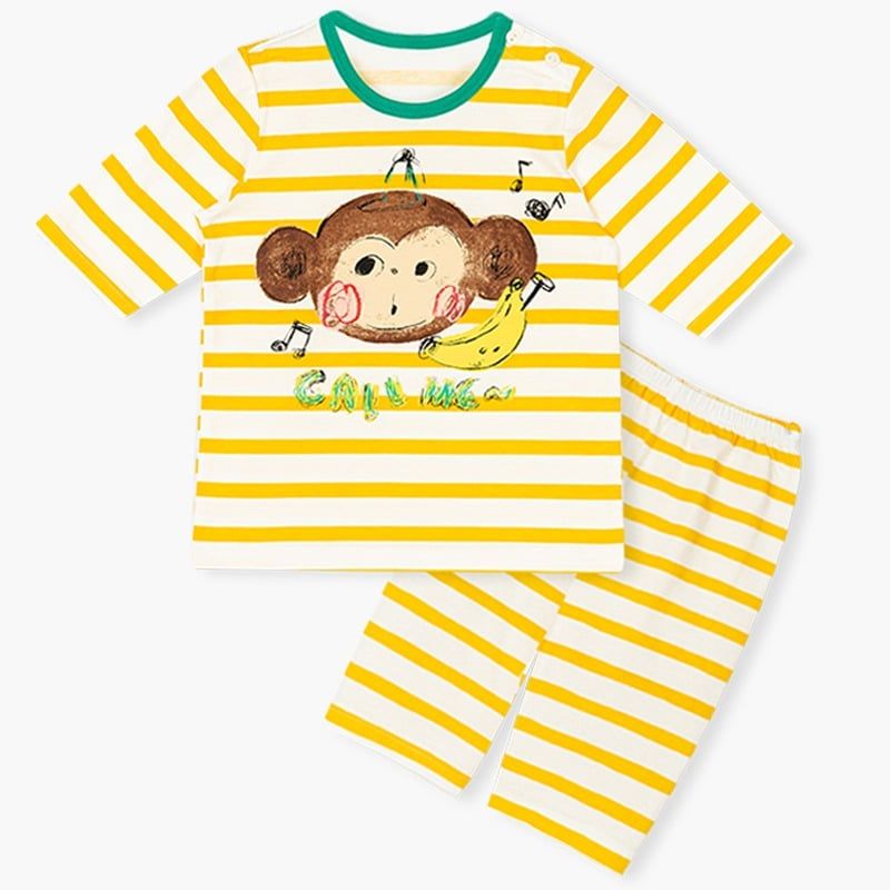 Bộ đồ lửng cotton mịn bé trai và bé gái U2041