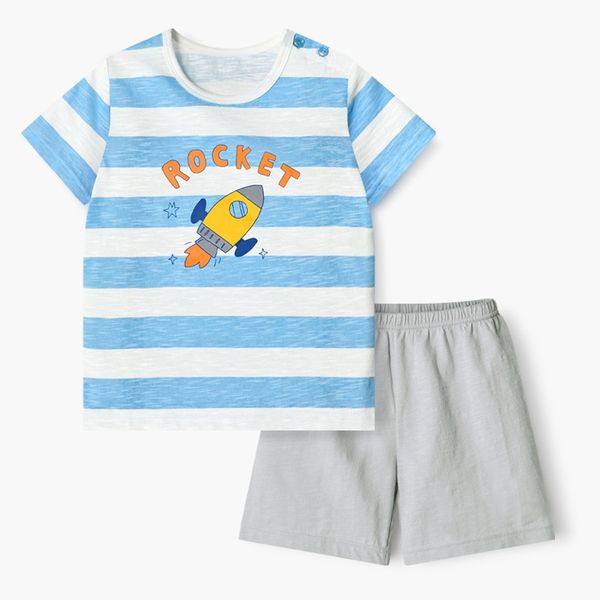 Bộ đồ ngắn cotton mịn bé trai U3198