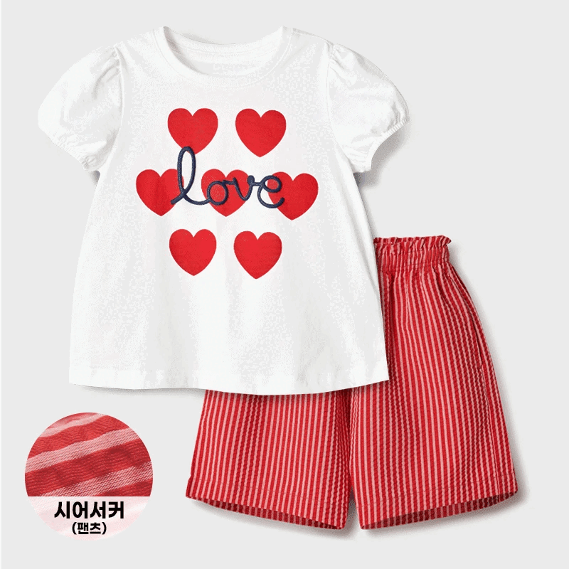 Bộ đồ ngắn cotton mịn bé gái U3215