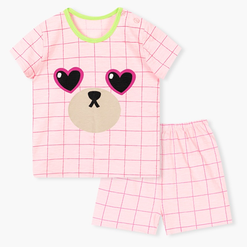 Bộ đồ ngắn cotton mịn bé gái U3053