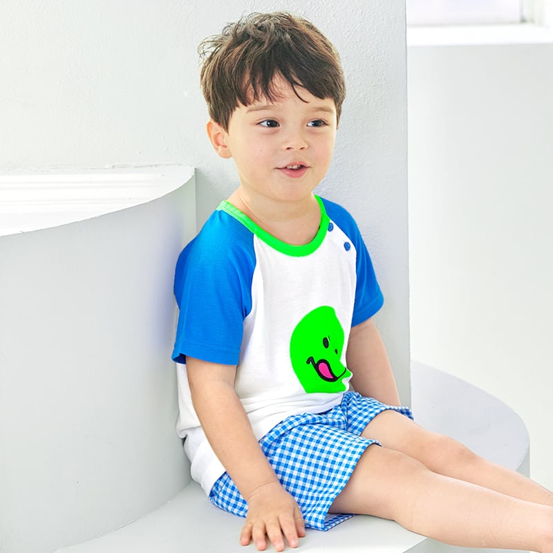 Bộ đồ ngắn Cool Feel mịn mỏng mát bé trai và bé gái U3169