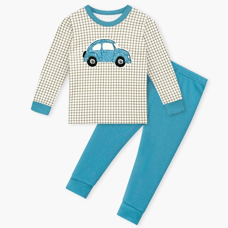 Bộ đồ dài dáng ôm cotton mịn bé trai U1196