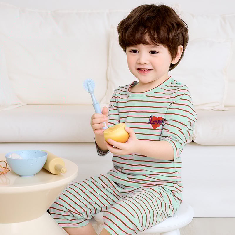 Bộ đồ lửng cotton mịn bé trai và bé gái U2121