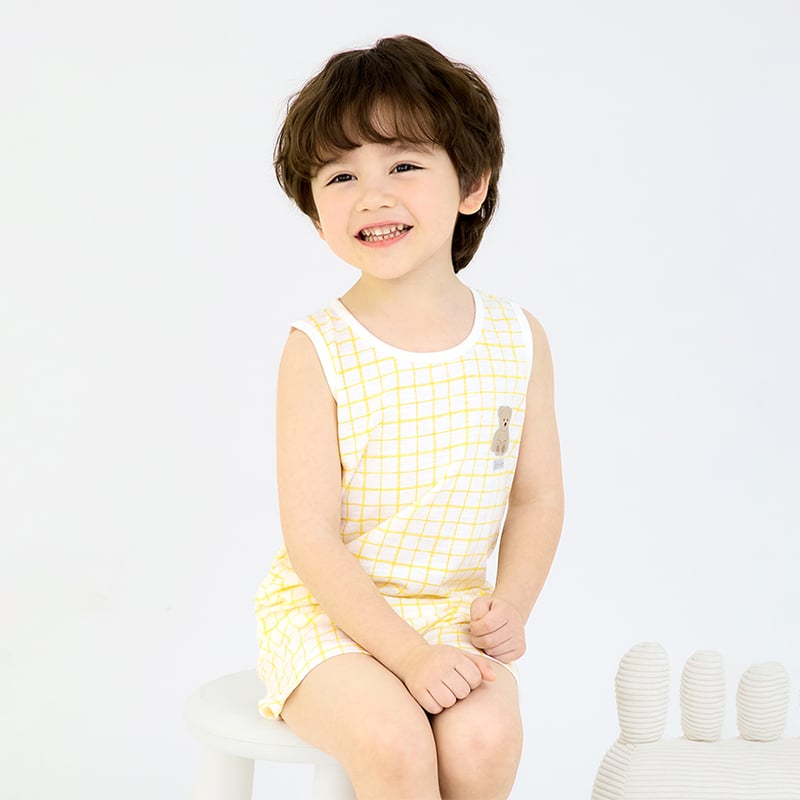 Bộ đồ ba lỗ cotton mịn bé trai và bé gái U4095