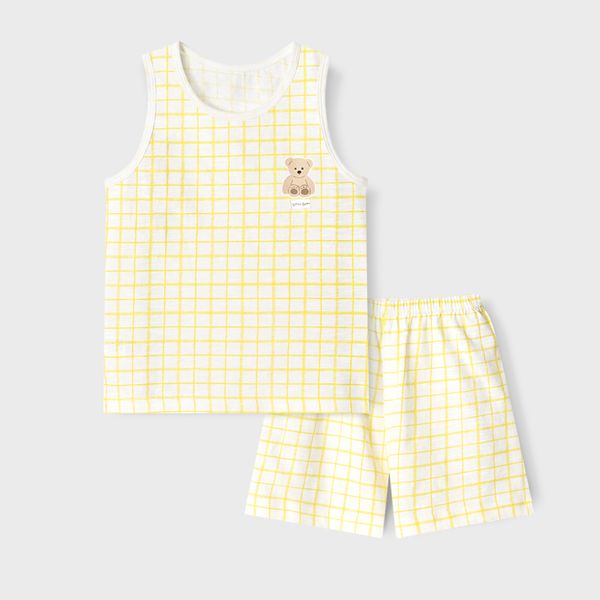 Bộ đồ ba lỗ cotton mịn bé trai và bé gái U4095