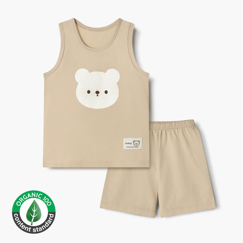 Bộ đồ ba lỗ cotton mịn bé trai U4103