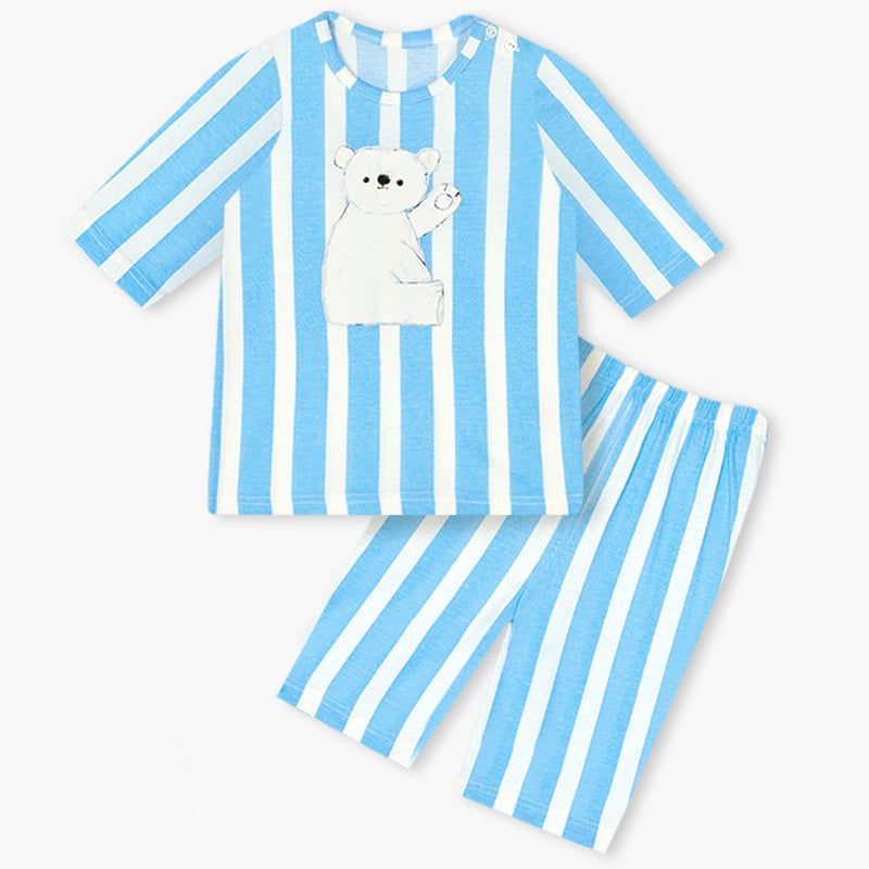 Bộ đồ lửng cotton mịn bé trai và bé gái U2159