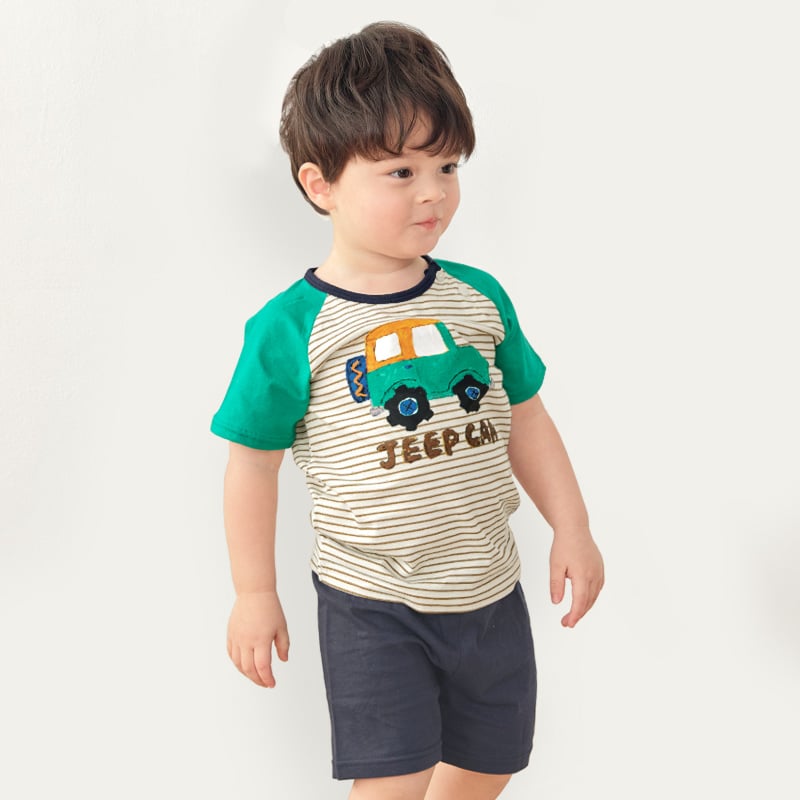 Bộ đồ ngắn cotton mịn bé trai U3106