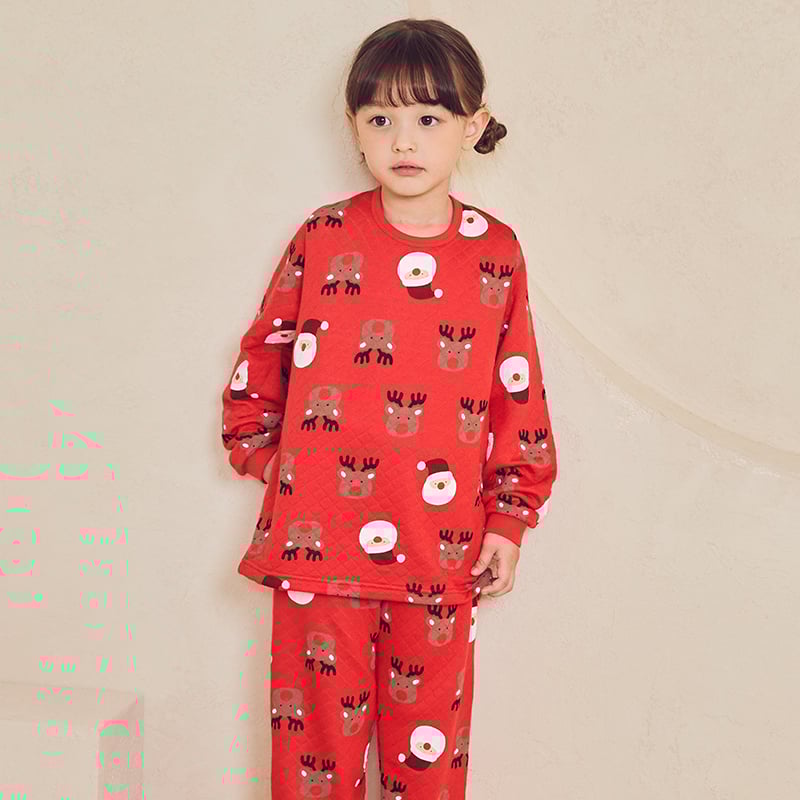 Bộ đồ dài trần bông 3 lớp cho bé trai và bé gái U1106