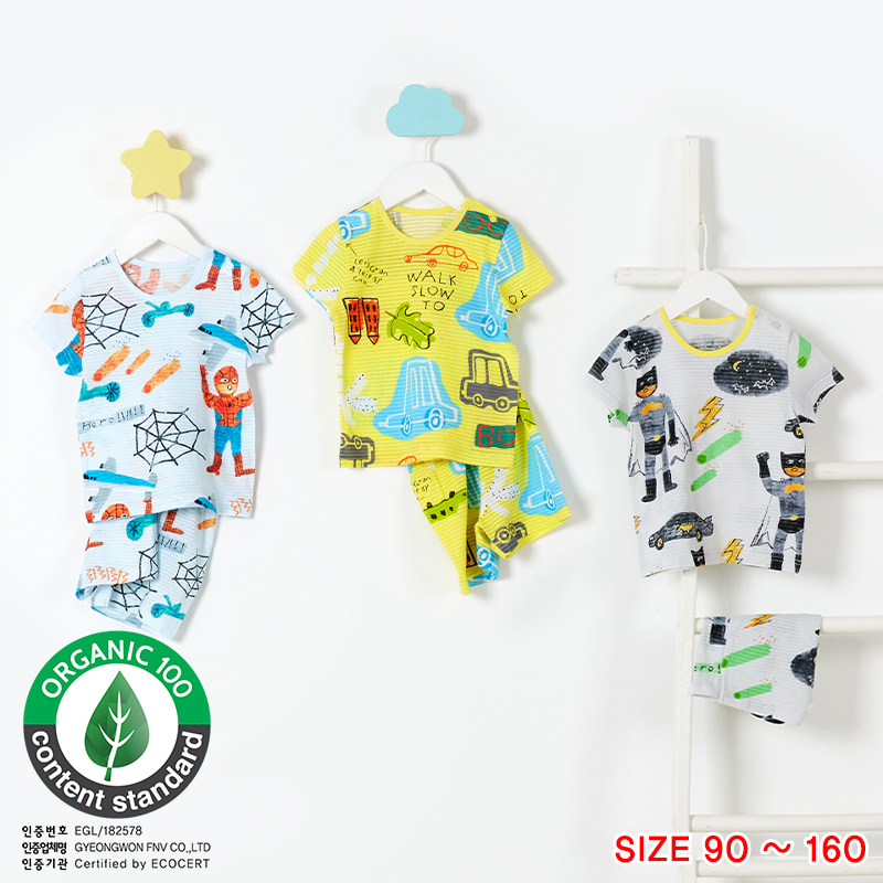 Bộ đồ ngắn cotton giấy bé trai U3012