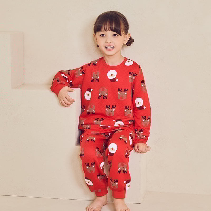 Bộ đồ dài trần bông 3 lớp cho bé trai và bé gái U1106