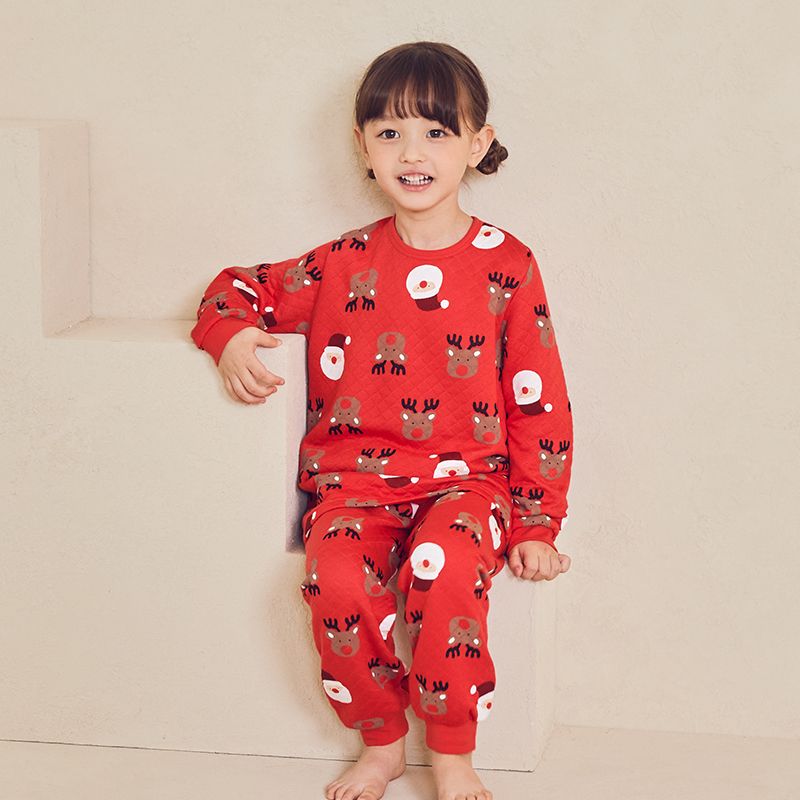 Bộ đồ dài chần bông 3 lớp cho bé trai và bé gái U1106