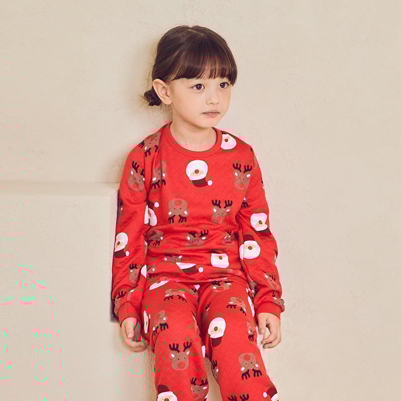 Bộ đồ dài trần bông 3 lớp cho bé trai và bé gái U1106