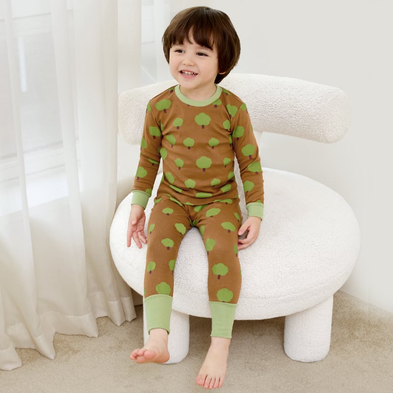 Bộ đồ dài dáng ôm cotton mịn bé gái và bé trai U1227